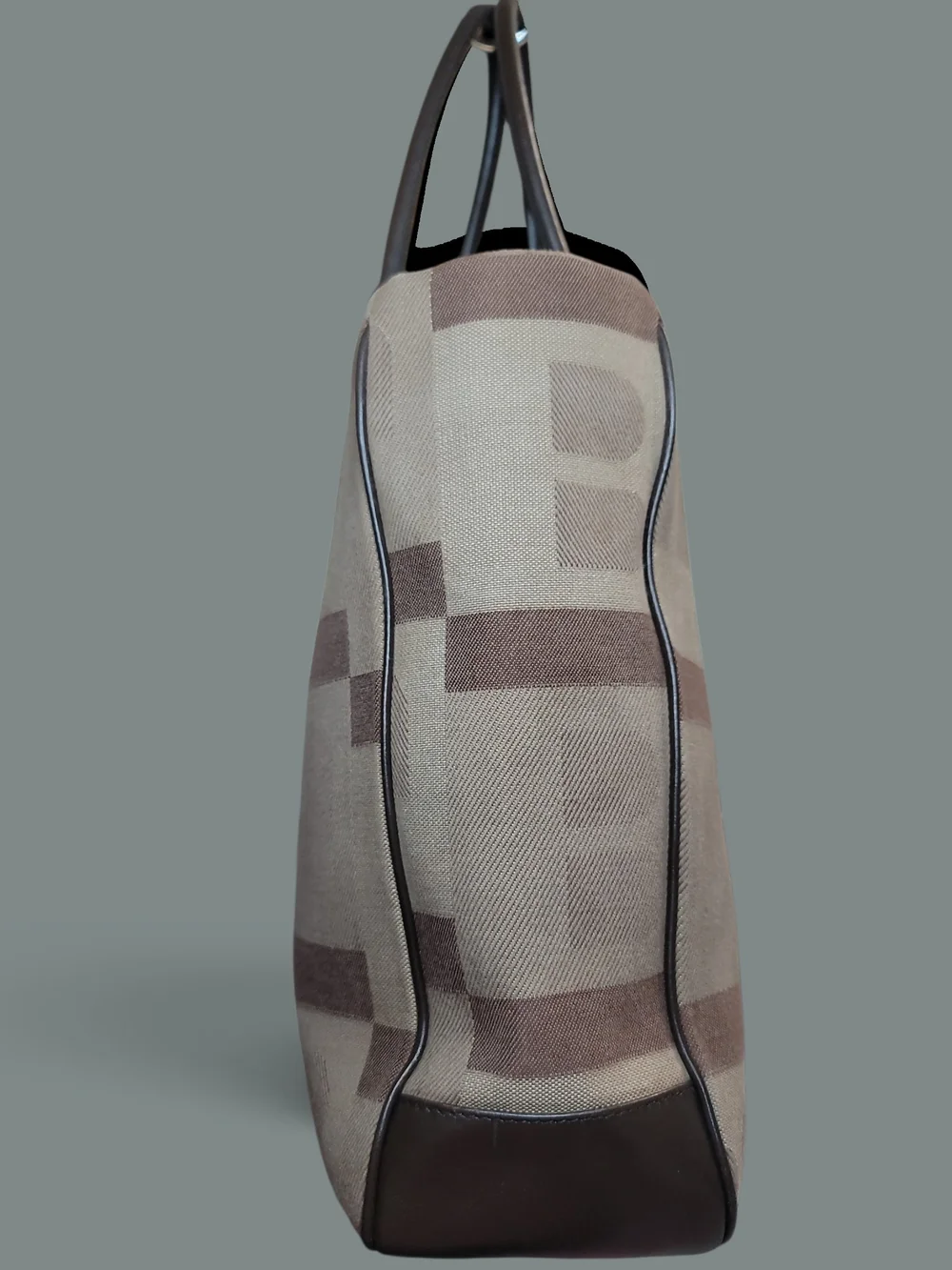 Bally Bevilacqua Monogram Canvas Tote Bag With Pouch EUC